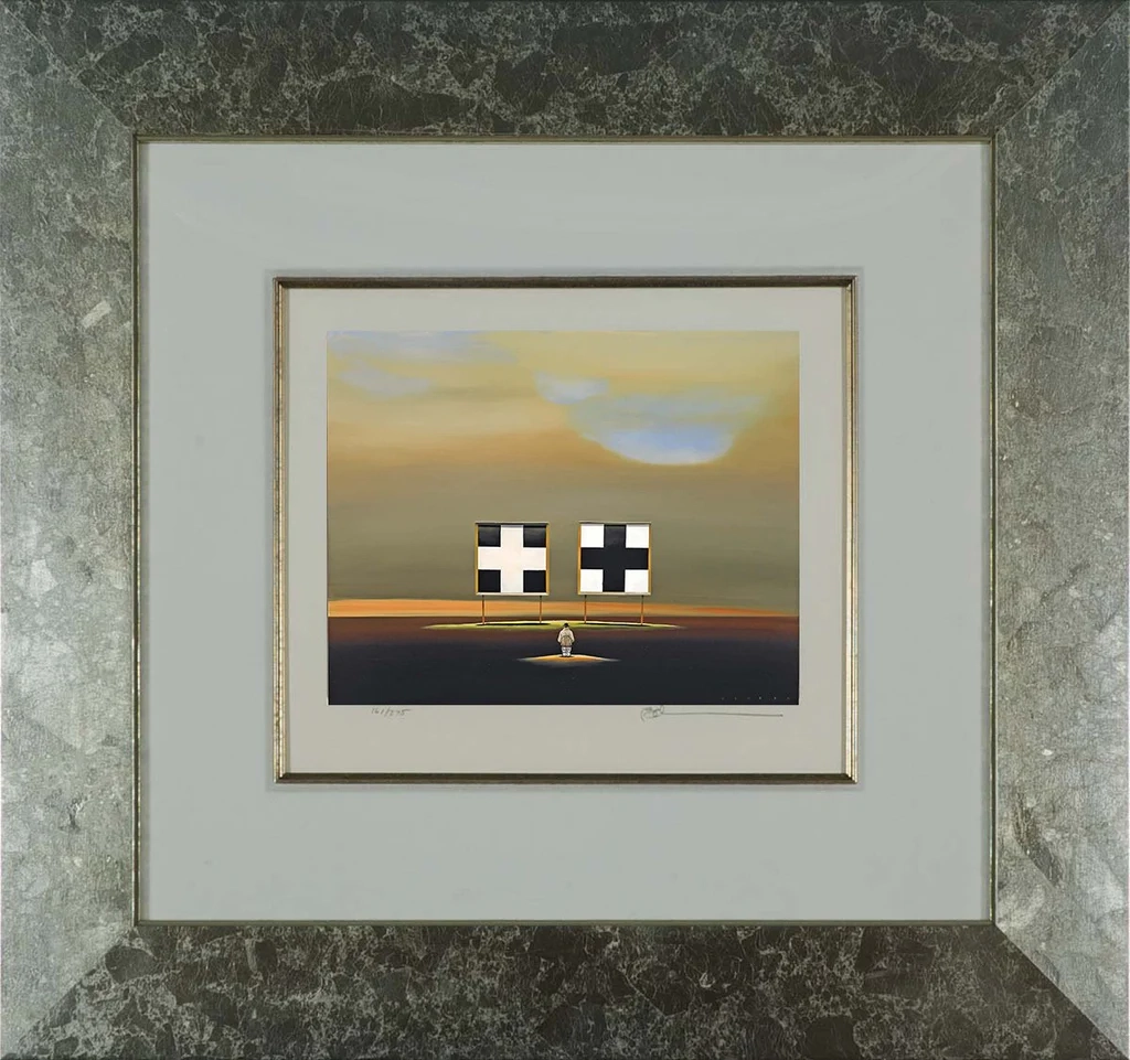 Robert Deyber-Double Crossed Framed