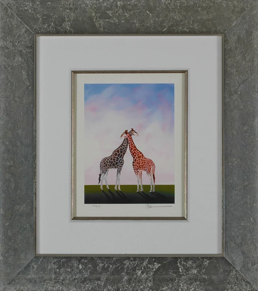 Robert Deyber-Neck And Neck Framed