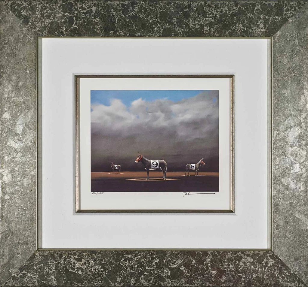 Robert Deyber-Ass Nine Framed
