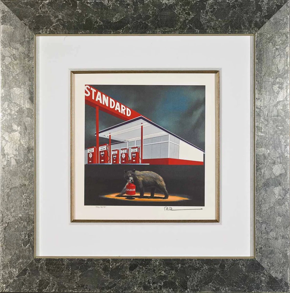 Robert Deyber-The Standard Bear Framed