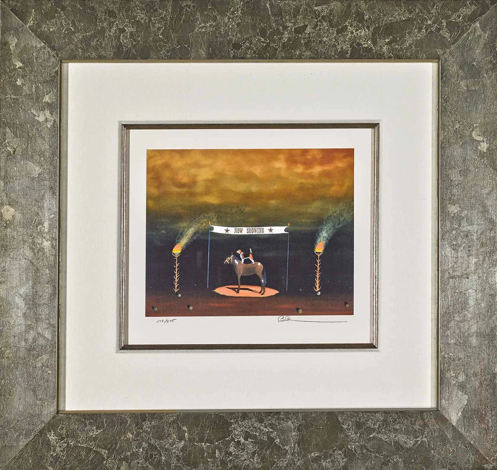 Robert Deyber-The Dog And Pony Show Framed
