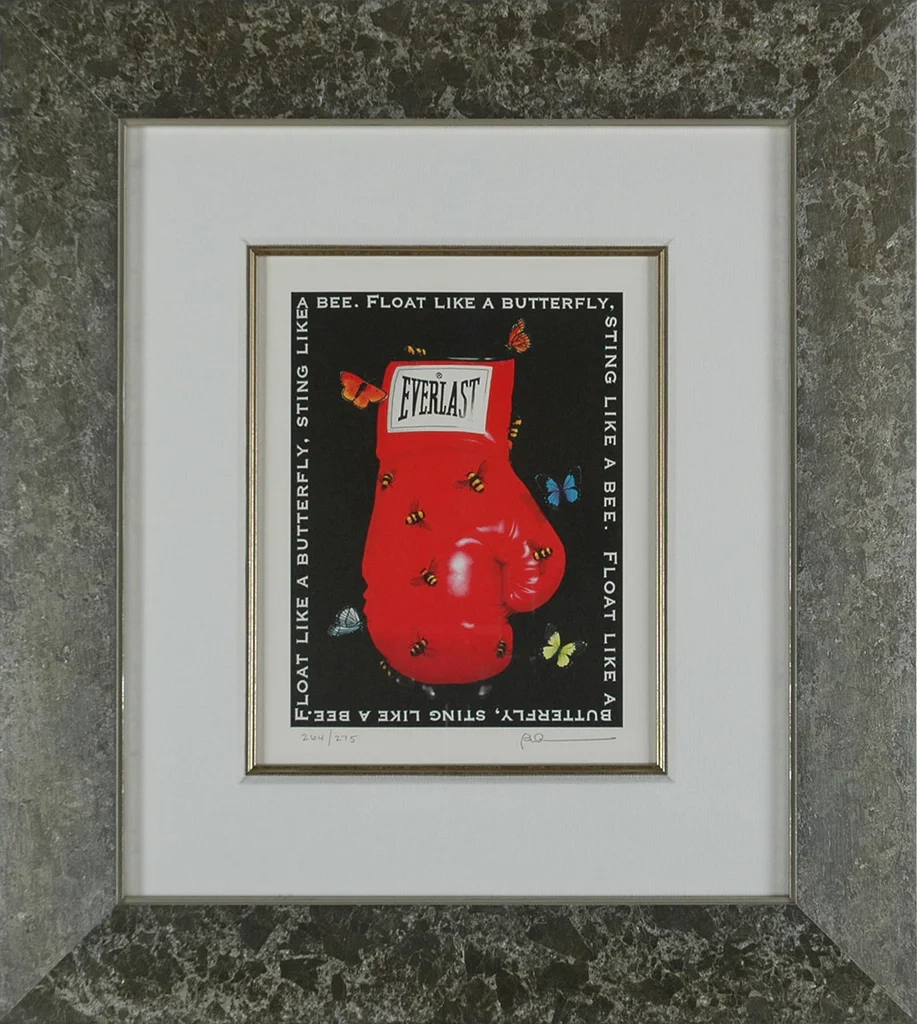 Robert Deyber-Float Like A Butterfly, Sting Like A Bee Framed