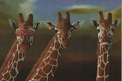 Robert Deyber-See No Evil, Hear No Evil, Speak No Evil Giraffes