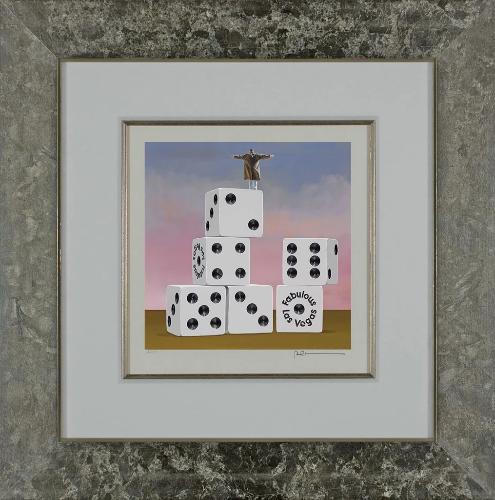 Robert Deyber-On Top of His Game Vegas Framed