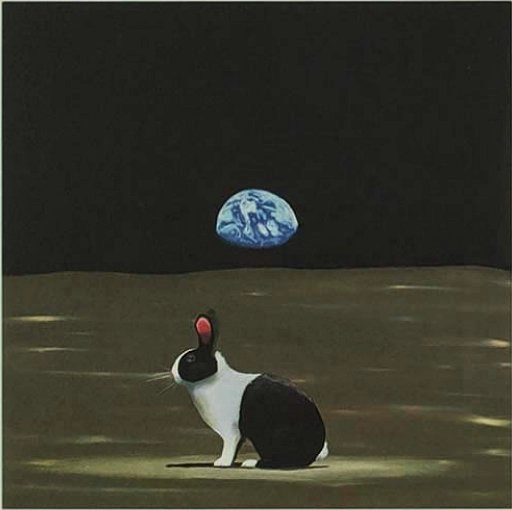 Robert Deyber-A Hare Out of Place I Outer-Space
