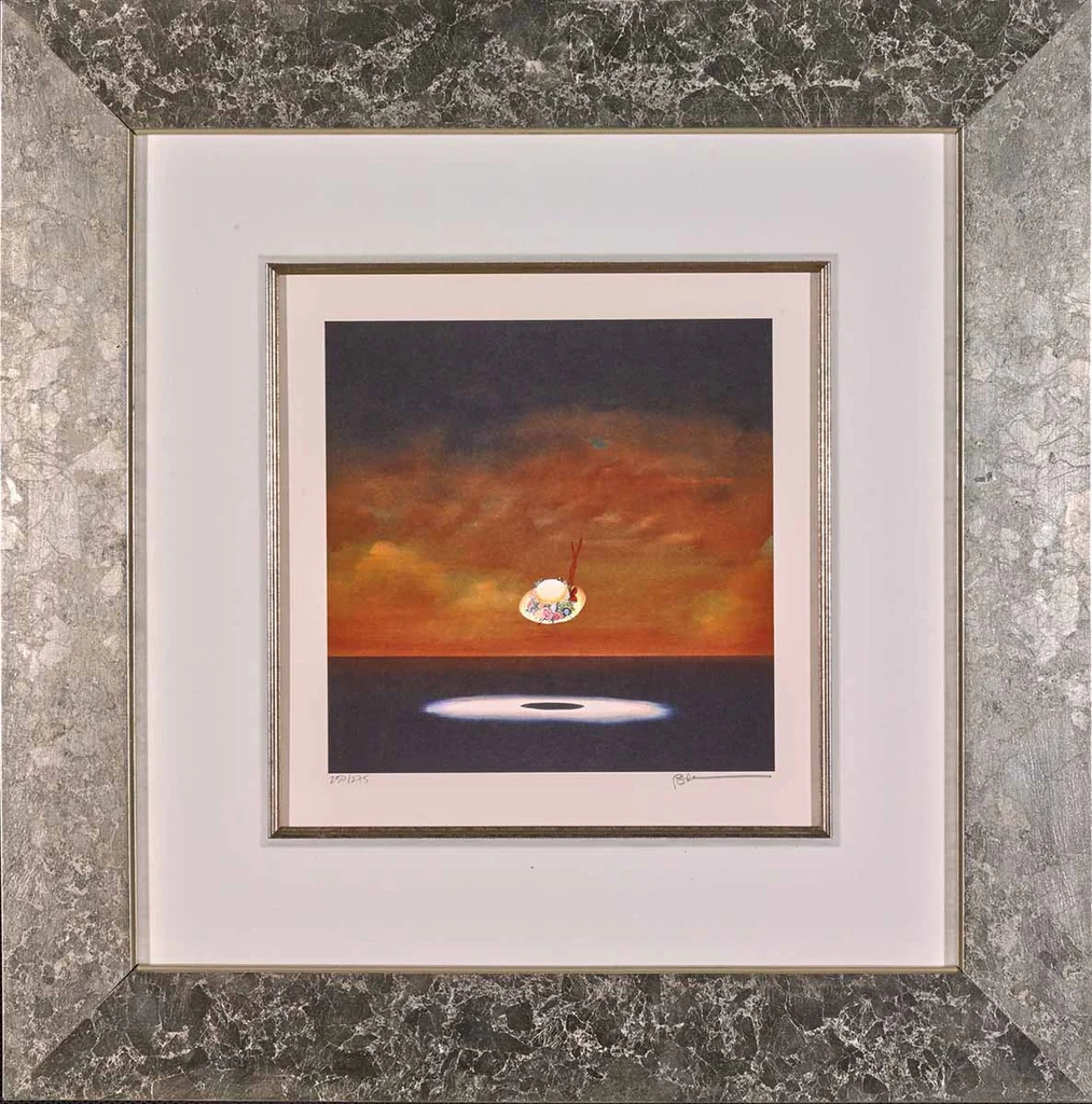 Robert Deyber-At the Drop of a Hat Ladies' Hat Framed