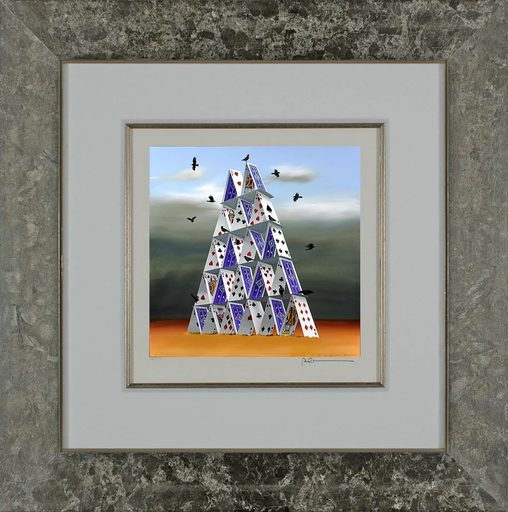 Robert Deyber-House of Cards Framed