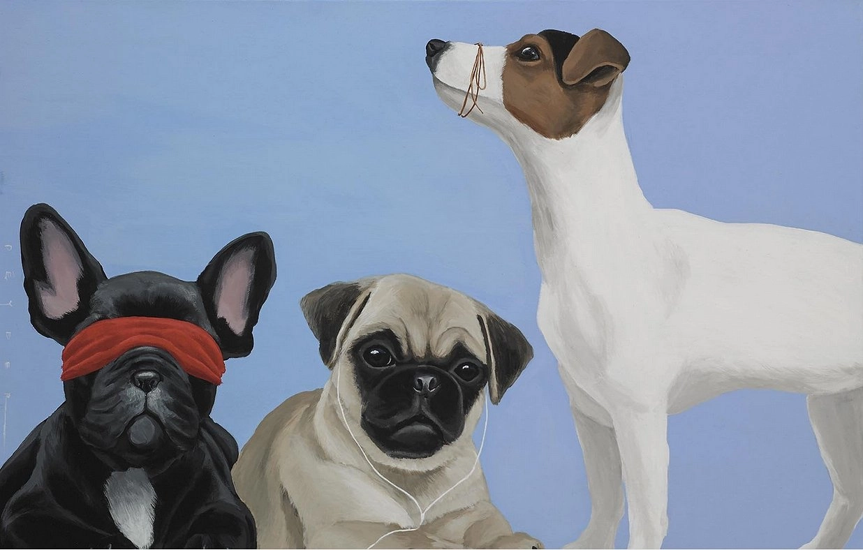 Robert Deyber-See No Evil, Hear No Evil, Speak No Evil XV Dogs