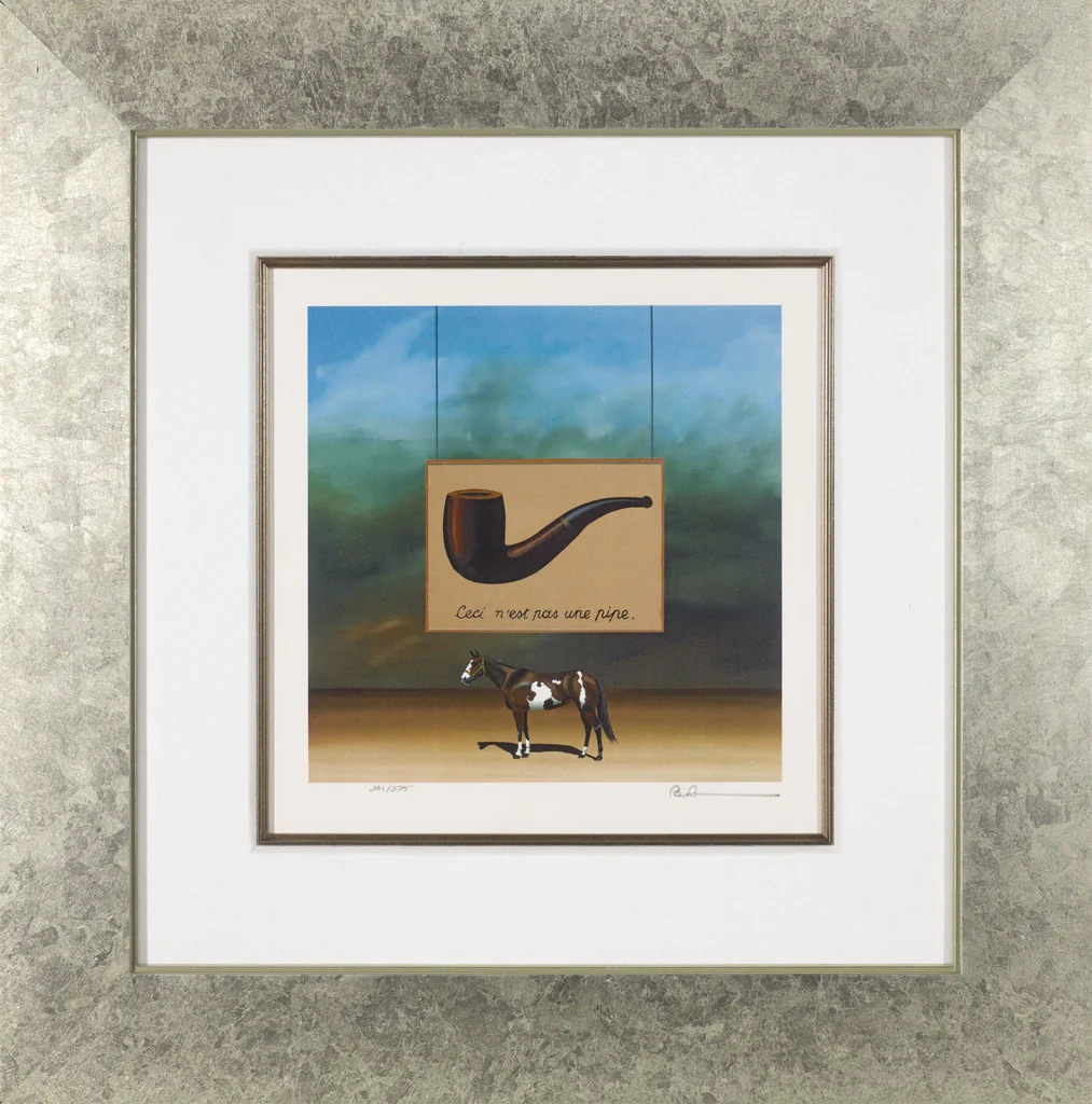 Robert Deyber-Paint Horse Magritte Framed