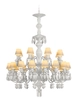 Lladro Lighting - Belle de Nuit 24 Lights Chandelier White