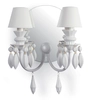 Lladro Lighting - Belle de Nuit 2 Lights Wall Sconce White