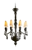 Lladro Lighting - Ivy and Seed 8 Lights Chandelier Absolute Black