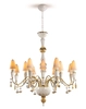 Lladro Lighting - Ivy and Seed 16 Lights Chandelier Medium Flat Model Golden Luster
