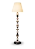 Lladro Lighting - Firefly Floor Lamp Pink and Golden Luster