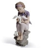 lladro Gres - Playing with Doves
