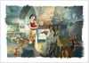 Toby Bluth - Tidying Up - From Disney Cinderella