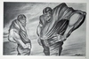 Ernie Barnes - Two Linemen