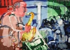 Romare Bearden - Stomp Time Artist Signed -Bopping at Birdland