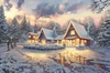 Thomas Kinkade Disney - Mickey and Minnie Christmas Lodge
