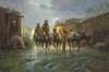 G Harvey - With Bedroll And Beans By G. Harvey Giclee On Canvas  Signed & Numbered