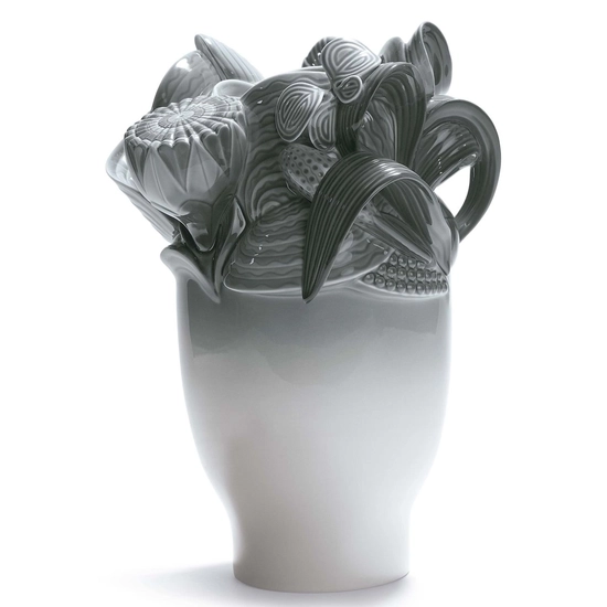 Lladro - Naturofantastic - Small Vase (Grey)