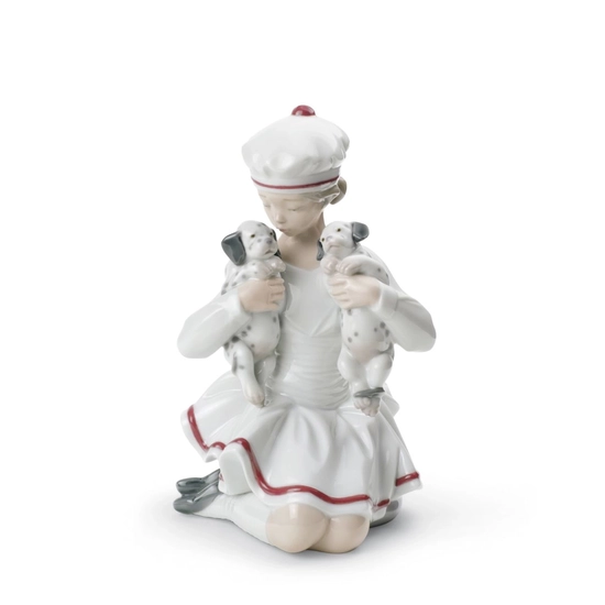 Lladro - Girl with Dalmatians