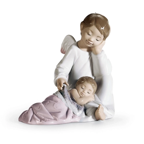 Lladro - My Guardian Angel Pink