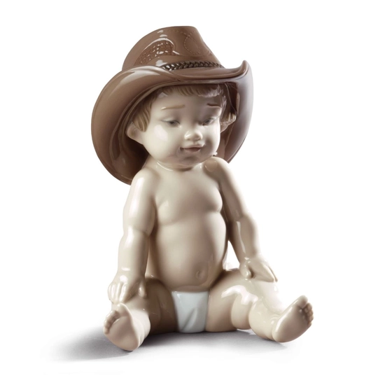 Lladro - Boy with Cowboy Hat