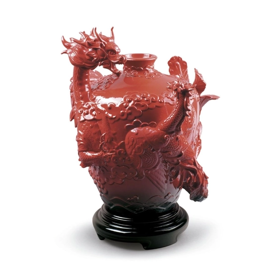 Lladro - Dragon and Phoenix Vase