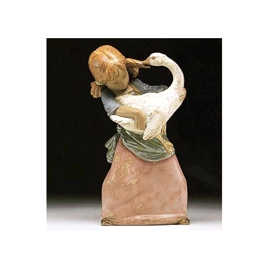 Lladro - Duck Pulling Pigtail