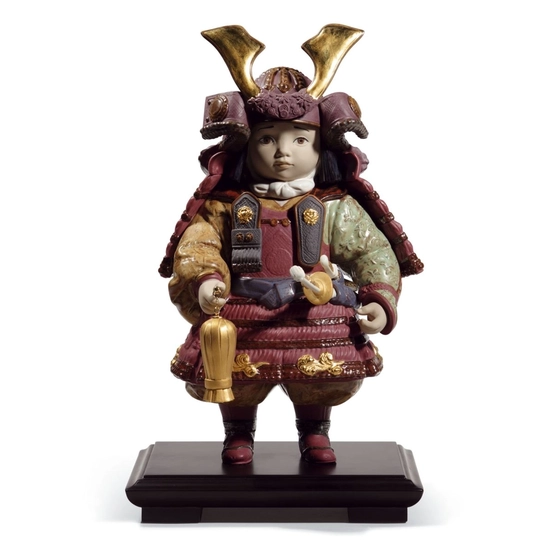 Lladro - Warrior Boy Golden Lustre
