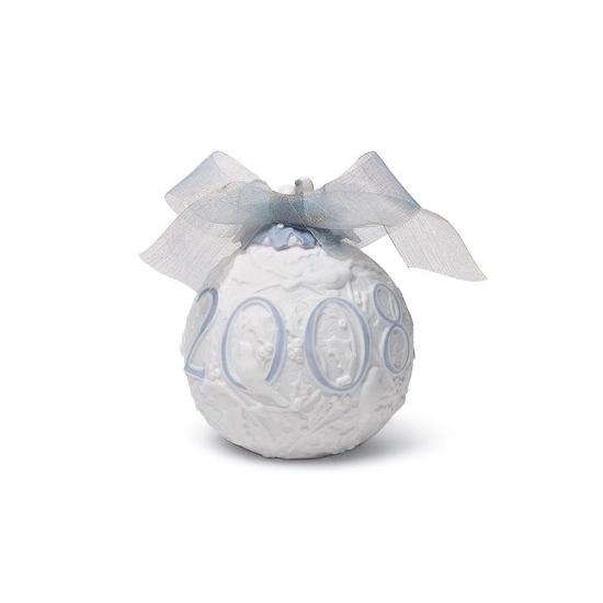 Christmas Ball 2008 Ornament by Lladro | Handcrafted Spanish