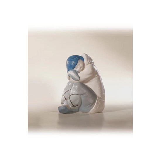 Lladro - Eskimo Boy  White/dec.