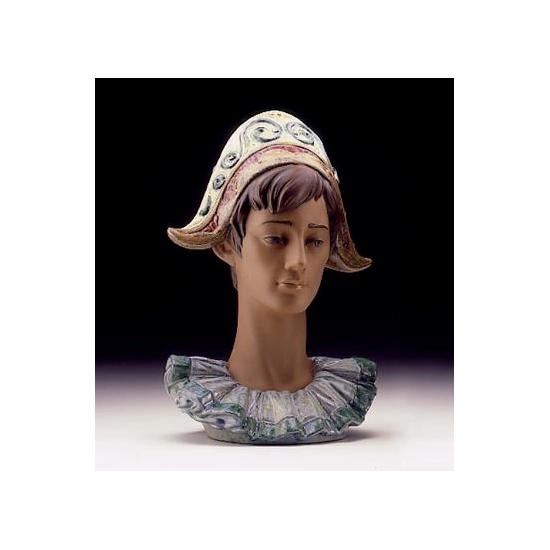 Lladro - Pensive Harlequin Head 1997-99***