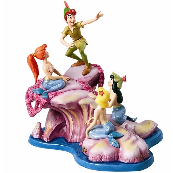 WDCC Disney Classics - Peter Pan And The Mermaids Spinning A Spellbinding Story