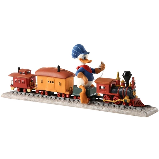 WDCC Disney Classics - Out of Scale Donald Duck on Train Backyard Whistle Stop