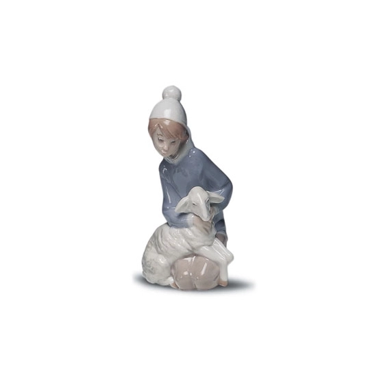 Lladro - Shepherd with Lamb 1969-01