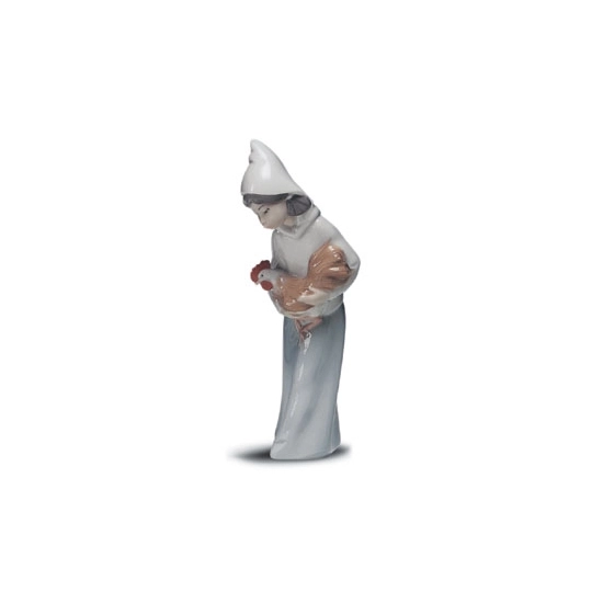 Lladro - Girl with Rooster 1969-01