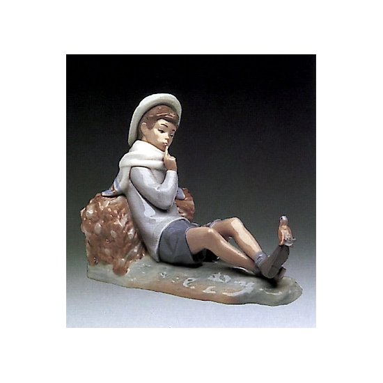 Lladro - Shepherd With Bird 1970-85