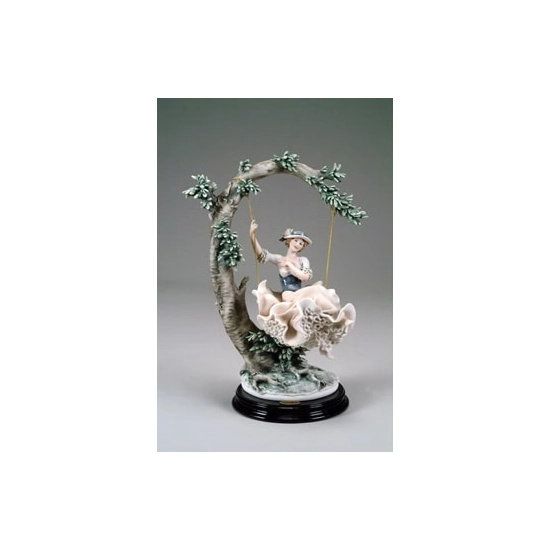 Giuseppe Armani - Young Lady On Swing One Of A Kind Coloration