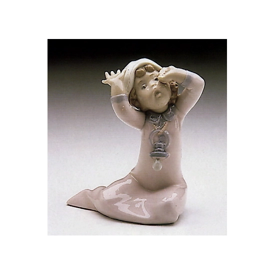 Lladro - Baby Yawning With Dummy 1982-85