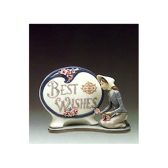 Lladro - Best Wishes Plaque 1984-86