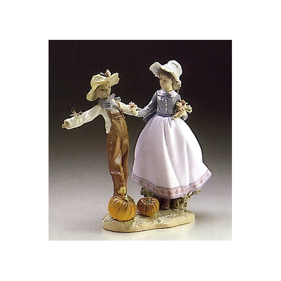Lladro - Scarecrow With Lady 1986-96