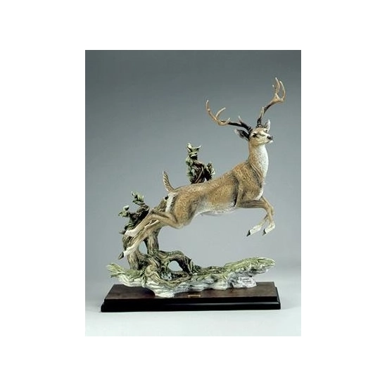 Giuseppe Armani - Monarch Jumping Deer Signed By Giuseppe Armani