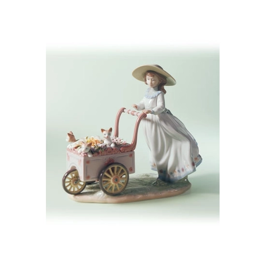 Lladro - Kitty Cart