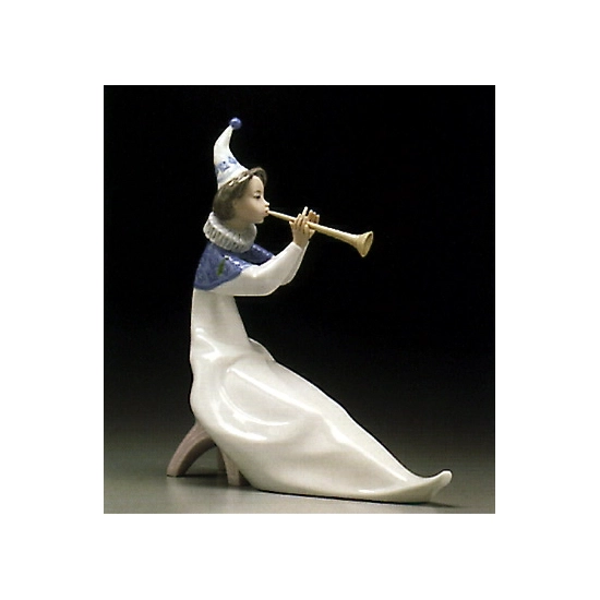 Lladro - Young Jester With Trumpet 1995-97