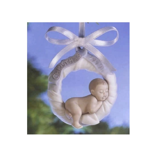 Lladro - Baby's First Christmas 99(blue) Ornament