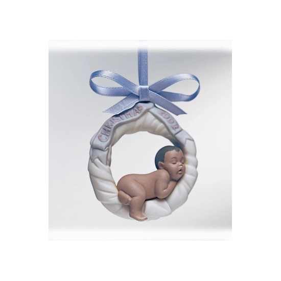 Lladro - Baby's First Christmas 2002 (black Legacy) Ornament