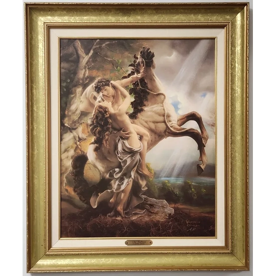 Giuseppe Armani - Embrace Canvas Transfer Hand Enhanced  Framed Artist Proof