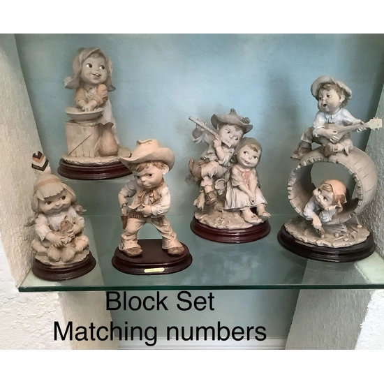 Giuseppe Armani - Gullivers Children Terra Cotta Matched Set (Rare)